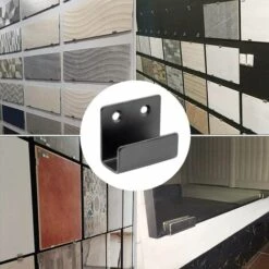 FR-LIFE Crochets En Acier Inoxydable Pour Le Montage Mural De Carreaux De Céramique, 10 Pièces Support Robuste Pour Accrocher Dans La Salle De Bain Et La Cuisine, BR-Vie (noir) -Treuil, cric, palan et accessoires Soldes Boutique 60027260 5