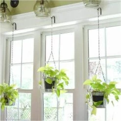 LUCKY-88 Crochet Mural En Fer Métallique 2 Pièces, Support De Plante Suspendu (noir) 7 LUCKY-88 Crochet Mural En Fer Métallique 2 Pièces, Support De Plante Suspendu (noir) -Treuil, cric, palan et accessoires Soldes Boutique 60061903 3