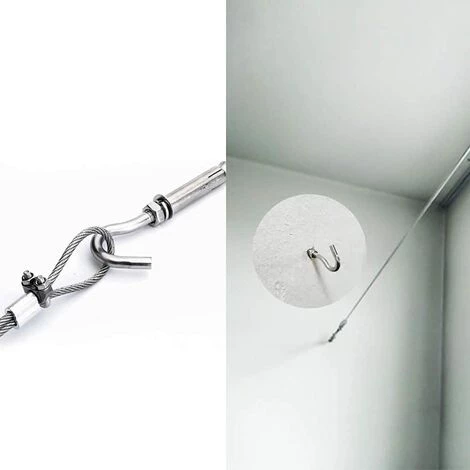 STARLIGHT SL.GT 4-Pack Boulons à Expansion M8 Crochets De Boulon D'ancrage 304 En Acier Inoxydable Boulons Crochet Ouvert Expansion Vis Boulons 5 STARLIGHT SL.GT 4-Pack Boulons à Expansion M8 Crochets De Boulon D'ancrage 304 En Acier Inoxydable Boulons Crochet Ouvert Expansion Vis Boulons – Image 5