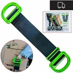GrooFoo Sangles De Déménagement Et De Levage Pour Meubles, Boîtes, Matelaonstruction, Sangles De Levage Supportent Des Objets Lourds De 150 Kg.(1PACK)
