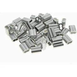 STARLIGHT SL.GT 0.16 Pouce (4mm) Diamètre Câble En Aluminium Manchons Clip Raccords Crimps(50PCS)