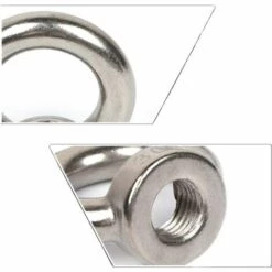 CHANCEY M6 Écrou à Anneau 10 Pcs 304 En Acier Inoxydable Filetage Écrou à Oeil De Levage Écrous à Œillet Pour Les Accessoires De Levage,SEMAket -Treuil, cric, palan et accessoires Soldes Boutique 60578284 4