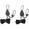 Yoouyida Sangle à Cliquet Corde 1/8 Pouces Rope Ratchet Robuste Réglable Pour Lampe à Suspension Growth (2m 2 Pièces)