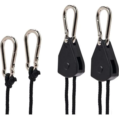 Yoouyida Sangle à Cliquet Corde 1/8 Pouces Rope Ratchet Robuste Réglable Pour Lampe à Suspension Growth (2m 2 Pièces) 2 Yoouyida Sangle à Cliquet Corde 1/8 Pouces Rope Ratchet Robuste Réglable Pour Lampe à Suspension Growth (2m 2 Pièces) – Image 2