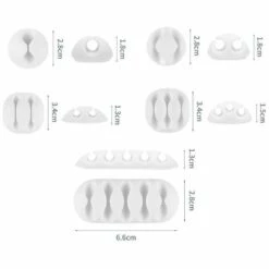 GROOFOO Cable De Bureau Fixe Multifonctionnel 10 PCS, Organisateur De Cables De Données, Clip De Cable De Charge, Clip De Boucle De Collecte-A -Treuil, cric, palan et accessoires Soldes Boutique 60743530 4