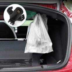 NAXUNNN 2 Pcs Crochet De Coffre De Voiture Crochet De Sac à Provisions De Voiture Crochet De Stockage De Coffre De Voiture Support 20kg Accessoires De Suspension Coffre Pour Tesla Model 3 -Treuil, cric, palan et accessoires Soldes Boutique 60747486 5