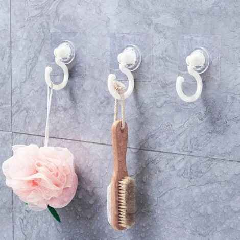 STARLIGHT SL.GT 8 Pièces Crochets Auto-adhésifs Transparents Crochet Rotatif à 360 Degrés Crochet Adhésif Puissant Plafond Crochets Muraux Sans Perçage 4 STARLIGHT SL.GT 8 Pièces Crochets Auto-adhésifs Transparents Crochet Rotatif à 360 Degrés Crochet Adhésif Puissant Plafond Crochets Muraux Sans Perçage – Image 4