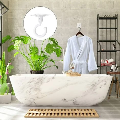 STARLIGHT SL.GT 8 Pièces Crochets Auto-adhésifs Transparents Crochet Rotatif à 360 Degrés Crochet Adhésif Puissant Plafond Crochets Muraux Sans Perçage 5 STARLIGHT SL.GT 8 Pièces Crochets Auto-adhésifs Transparents Crochet Rotatif à 360 Degrés Crochet Adhésif Puissant Plafond Crochets Muraux Sans Perçage – Image 5