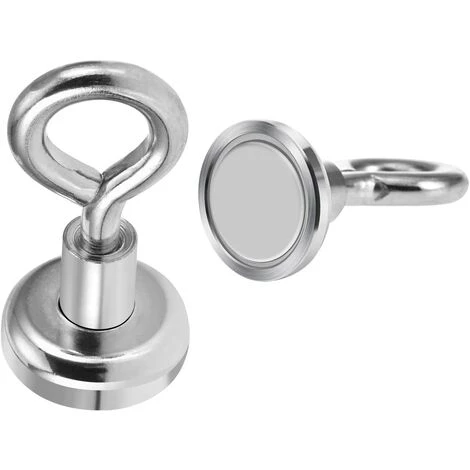 EINEMGELD Lot De 15 Crochets Magnétiques En Néodyme 16 Mm - Très Puissants - Avec Crochet Magnétique - Pour Cuisine, Salle De Bain, Garage, Bureau, Réfrigérateur 2 EINEMGELD Lot De 15 Crochets Magnétiques En Néodyme 16 Mm - Très Puissants - Avec Crochet Magnétique - Pour Cuisine, Salle De Bain, Garage, Bureau, Réfrigérateur – Image 2