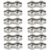 SLBRILLèRE Serre Cable Acier 3mm 12 Pièces Serre Câbles Duplex Pince De Câble Acier Inoxydable 304 D'agrafe De Câble,Câble Poignées Pour 2mm Câble Métalliques Pince À Câble Corde à Linge