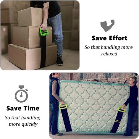 SLI-RES Sangle Demenagement, Sangle De Levage Pour Meubles Boîtes Matelas Construction, Sangles De Manutention Supportant 100 KG, Sangles De Transport Pour Déménagement (Verte),Lilaris 4 SLI-RES Sangle Demenagement, Sangle De Levage Pour Meubles Boîtes Matelas Construction, Sangles De Manutention Supportant 100 KG, Sangles De Transport Pour Déménagement (Verte),Lilaris – Image 4