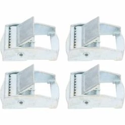 EAUDACè Boucle En Alliage De Zinc, 4 Pièces Boucle En Alliage De Zinc Pour Les Cargaisons D'arrimage Robustes Sangle Tendeur Fixe Boucle à Cliquet(25mm)