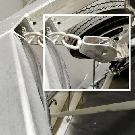 EINEMGELD 2 Pièces Seul Poulies Bloc Rouleau, M32 Poulie Simple En Acier Inoxydable, Poulie Pivotante Pour Corde à Linge, Etendoir, Tendeur, Poids Et Barre De Musculation, Crochet Cord 3 EINEMGELD 2 Pièces Seul Poulies Bloc Rouleau, M32 Poulie Simple En Acier Inoxydable, Poulie Pivotante Pour Corde à Linge, Etendoir, Tendeur, Poids Et Barre De Musculation, Crochet Cord – Image 3