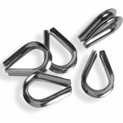 MEZHENG Cosses Pour Câbles Métalliques 4mm En Acier Inoxydable [20 Pièces] A4 AISI316 Inox | HEAVYTOOL -Treuil, cric, palan et accessoires Soldes Boutique 62342484 5