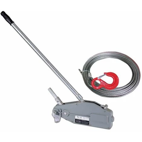 Varan Motors - Hoh800 Tire-fort, Tire-câble Manuel, Treuil De Halage à Levier 800Kg + Câble 20 Mètres ø8.3mm - Gris 1 Varan Motors - Hoh800 Tire-fort, Tire-câble Manuel, Treuil De Halage à Levier 800Kg + Câble 20 Mètres ø8.3mm - Gris