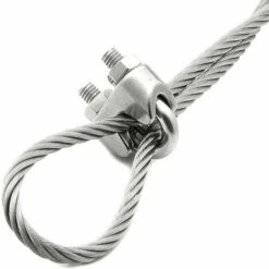 10 Pièces Serre-Câbles étrier M4 Pince En 304 Acier Inoxydable U-pinces En Pour Le Serrage De Câbles En Acier Pour L'industrie, Etc. GrooFoo -Treuil, cric, palan et accessoires Soldes Boutique 63472744 3