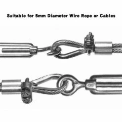 10 Pièces Serre-Câbles étrier M4 Pince En 304 Acier Inoxydable U-pinces En Pour Le Serrage De Câbles En Acier Pour L'industrie, Etc. GrooFoo -Treuil, cric, palan et accessoires Soldes Boutique 63472744 5