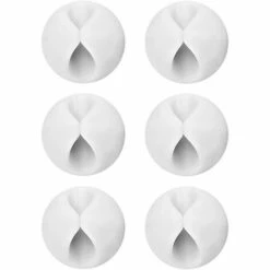 MEZHENG 6 Pack Câble Clips, Rangement-câbles Et Serre-câbles Pour TV Ordinateur PC Portable Maison Et Bureau, Blanc 5 MEZHENG 6 Pack Câble Clips, Rangement-câbles Et Serre-câbles Pour TV Ordinateur PC Portable Maison Et Bureau, Blanc -Treuil, cric, palan et accessoires Soldes Boutique 63473953 3