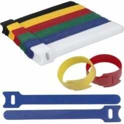 SLBRILLèRE 120 Pièces Attaches De Câble Autocollantes Réutilisable Fermeture En Nylon Microfibre Organisateur Pour Cordes Et Gestion Des Câbles 6 Couleurs