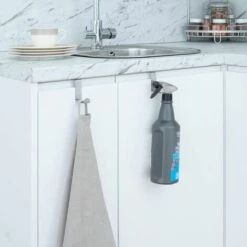 FOZIY 2 Crochets De Porte En Acier Inoxydable, Réversible Pour Porte Standard Et Placard Armoire Tiroir,argent,Fonepro 9 FOZIY 2 Crochets De Porte En Acier Inoxydable, Réversible Pour Porte Standard Et Placard Armoire Tiroir,argent,Fonepro -Treuil, cric, palan et accessoires Soldes Boutique 63528560 5