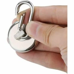 MEZHENG Crochets Magnétiques , Aimant En Néodyme Super Résistant De 60 Lb Avec Crochet à Mousqueton Amovible, Crochets Magnétiques Robustes Pour Le Bureau De Bourses De Cuisine Grill, Paquet De 2 -Treuil, cric, palan et accessoires Soldes Boutique 63702150 4