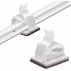 PERLE RARE Clips De Câble 80 Pièces, Clips D'organisateur De Câble Avec De Solides Coussinets Auto-adhésifs, Organisateur De Fil Pour Câbles De Maison/bureau