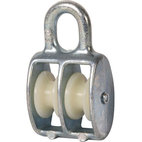 DULIMEX Poulie à Oeil Fixe Double 6 X 20mm 1 DULIMEX Poulie à Oeil Fixe Double 6 X 20mm