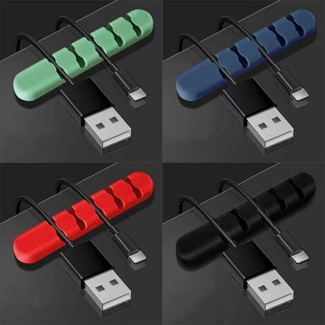 HKLFFJA Pinces à Câble Organisateur De Gestion Des Câbles Clips Câbles Adhésifs Organiseur Et Gestion Maintient Et Cache-câbles De Bureau Pour Câble De Charge, Cordon D'alimentation, Câble USB 4 Pièces 2 HKLFFJA Pinces à Câble Organisateur De Gestion Des Câbles Clips Câbles Adhésifs Organiseur Et Gestion Maintient Et Cache-câbles De Bureau Pour Câble De Charge, Cordon D'alimentation, Câble USB 4 Pièces – Image 2