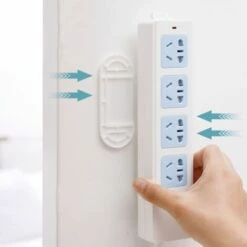 JUNJUN-Support De Bande D'alimentation, Lot De 5 Supports De Bande D'alimentation Auto-adhésifs, Système De Gestion Des Câbles Sans Poinçon. -Treuil, cric, palan et accessoires Soldes Boutique 63800808 4