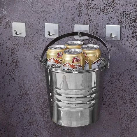 CHANCEY 4 Pieces Crochets Adhésif Crochet Mural Acier Inoxydable Porte Serviettes Pour Cuisine Salle De Anti-rouille Et étanche Porte Serviette Avec Adhésif, Famille Cuisine De Salle De Bain,Bureau,SEMAket 4 CHANCEY 4 Pieces Crochets Adhésif Crochet Mural Acier Inoxydable Porte Serviettes Pour Cuisine Salle De Anti-rouille Et étanche Porte Serviette Avec Adhésif, Famille Cuisine De Salle De Bain,Bureau,SEMAket â Image 4