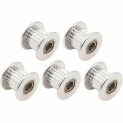 SINCèREETALI 2 GT GT2 Courroie Poulie De Renvoi En Aluminium 20 Dents Dent 3 Mm Alésage 5 Mm Pour Imprimante 3d Courroie De Distribution 6 Mm 10 Mm De Largeur (lot De 5 Pièces) (10 Mm - 20T - Alésage 5 Mm, Avec Dent
