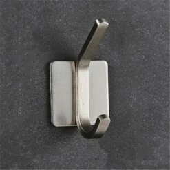 SINCèREETALI Crochet Mural Auto Adhésif Home Crochets De Cuisine Porte Mural Porte-Serviette Porte-vêtements Robe Vêtements Crochets En Acier Inoxydable Salle De Bain D'adhésif Adhésif -Treuil, cric, palan et accessoires Soldes Boutique 63819670 3