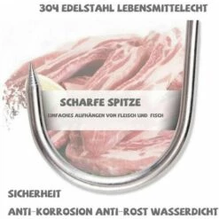 FOZIY 10pcs Crochet Boucher Forme S 12cm,Crochet Fumoir Acier Inoxydable Pour Poisson Viande, Pour Suspendre La Viande,Boeuf,Canard Rôti,Bacon,Saucisse,Poisson,BBQ,Boucher (12mm,3 Mm),Fonepro 9 FOZIY 10pcs Crochet Boucher Forme S 12cm,Crochet Fumoir Acier Inoxydable Pour Poisson Viande, Pour Suspendre La Viande,Boeuf,Canard Rôti,Bacon,Saucisse,Poisson,BBQ,Boucher (12mm,3 Mm),Fonepro -Treuil, cric, palan et accessoires Soldes Boutique 63841872 5