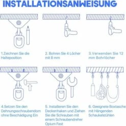 RHAFAYRE Lourds Crochet De Plafond Avec SUS304 Acier Inoxydable 450KG Capacité 360 ° Rotation, Plafond Ensembles Bois Béton Pour Hamac Crochets à Suspendre Kit Avec Mousqueton Et Vis 8 RHAFAYRE Lourds Crochet De Plafond Avec SUS304 Acier Inoxydable 450KG Capacité 360 ° Rotation, Plafond Ensembles Bois Béton Pour Hamac Crochets à Suspendre Kit Avec Mousqueton Et Vis -Treuil, cric, palan et accessoires Soldes Boutique 63937918 4