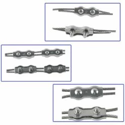 TINOR M3 Duplex Clips Serre-câbles En Acier Inoxydable 304 Pinces Duplex Pour Filin Pour Cordes à Linge En Câble Métallique Voiles De Soleil Suspendues Patio Fixe 8 Pièces 7 TINOR M3 Duplex Clips Serre-câbles En Acier Inoxydable 304 Pinces Duplex Pour Filin Pour Cordes à Linge En Câble Métallique Voiles De Soleil Suspendues Patio Fixe 8 Pièces -Treuil, cric, palan et accessoires Soldes Boutique 64031415 3