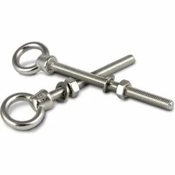 GALOZZOIT Boulon à œil Avec Filetage Métrique En Acier Inoxydable A4 V4A Acier Inoxydable M10x100(2pcs)