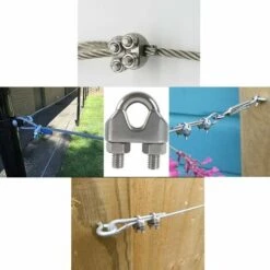 LYCXAMES M5 Serre-câbles Etrier U Boulon Clip De Câble 304 Acier Inoxydable Selle De Pince De Câble Câble Métallique Clips Pour Etendoir Linge Exterieur20PCS 8 LYCXAMES M5 Serre-câbles Etrier U Boulon Clip De Câble 304 Acier Inoxydable Selle De Pince De Câble Câble Métallique Clips Pour Etendoir Linge Exterieur20PCS -Treuil, cric, palan et accessoires Soldes Boutique 64083463 4