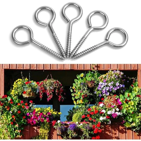 GALOZZOIT 12 Pcs M6*80mm Crochets à Oeil Vis Avec Tubes D'expansion, Crochets Piton à Visser En Acier Inoxydable, Boulon à œil Oeillets à Vis, Auto Taraudeuse Anneau Vis Pour Suspension Intérieure Extérieure Style A 5 GALOZZOIT 12 Pcs M6*80mm Crochets à Oeil Vis Avec Tubes D'expansion, Crochets Piton à Visser En Acier Inoxydable, Boulon à œil Oeillets à Vis, Auto Taraudeuse Anneau Vis Pour Suspension Intérieure Extérieure Style A – Image 5