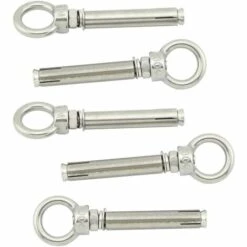 GALOZZOIT Paquet De 5 Vis à Boulon à œil à Expansion Avec Anneau De Levage En Acier Inoxydable M6x70mm