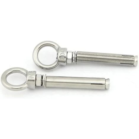 GALOZZOIT Paquet De 5 Vis à Boulon à œil à Expansion Avec Anneau De Levage En Acier Inoxydable M6x70mm 3 GALOZZOIT Paquet De 5 Vis à Boulon à œil à Expansion Avec Anneau De Levage En Acier Inoxydable M6x70mm – Image 3