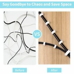 NAXUNNN Lot De 300 Clips Muraux En Acier Pour Câbles - Différentes Spécifications - Solides - Durables - Blancs - Rondes - 400 De 6 Mm - Gestion Des Câbles -Treuil, cric, palan et accessoires Soldes Boutique 64122331 4