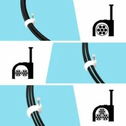 NAXUNNN Lot De 300 Clips Muraux En Acier Pour Câbles - Différentes Spécifications - Solides - Durables - Blancs - Rondes - 400 De 6 Mm - Gestion Des Câbles -Treuil, cric, palan et accessoires Soldes Boutique 64122331 5