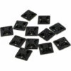 ARC-EN-CIéL 100 Pièces Embases Adhesive Pour Attache De Cable, 20mm X 20 Mm, Noir, Serre-Câbles Auto Adhésif, Support De Serre Câble Plastique, Embase Pour Collier De Serrage,-Arcenciél