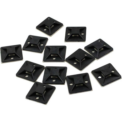 ARC-EN-CIéL 100 Pièces Embases Adhesive Pour Attache De Cable, 20mm X 20 Mm, Noir, Serre-Câbles Auto Adhésif, Support De Serre Câble Plastique, Embase Pour Collier De Serrage,-Arcenciél 1 ARC-EN-CIéL 100 Pièces Embases Adhesive Pour Attache De Cable, 20mm X 20 Mm, Noir, Serre-Câbles Auto Adhésif, Support De Serre Câble Plastique, Embase Pour Collier De Serrage,-Arcenciél