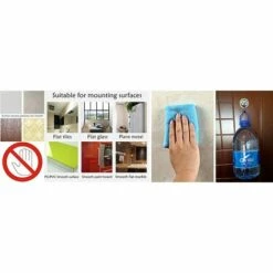 ARC-EN-CIéL Crochet Mural Puissants à Ventouse à Vide Pour Cuisine, Salle De Bain, Douche, Manteaux Etc Supportant Jusqu'à 6,8 Kg (non Adapté Aux Murs Peints),ultra Robuste Et Ne Laissant Pas De Traces,Arcenciél -Treuil, cric, palan et accessoires Soldes Boutique 64126797 5