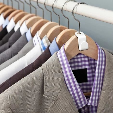 ARC-EN-CIéL 30 Pièces Crochets De Connecteur De Cintre De Vêtements Connecteurs De Cintre Peu Encombrants Clips De Suspension Fermés Clips D'Extension De Cintre Blancs Avec Sac En Tissu à Cordon,Arcenciél 5 ARC-EN-CIéL 30 Pièces Crochets De Connecteur De Cintre De Vêtements Connecteurs De Cintre Peu Encombrants Clips De Suspension Fermés Clips D'Extension De Cintre Blancs Avec Sac En Tissu à Cordon,Arcenciél – Image 5