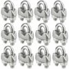 CARILLONSàVENT Attaches Pour Câbles Métalliques M3, Serre-câbles étrie, U Boulon Clip De Câble En Acier Inoxydable De 3mm De Diamètre, Lot De 12 Carivent