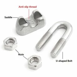 CARILLONSàVENT Attaches Pour Câbles Métalliques M3, Serre-câbles étrie, U Boulon Clip De Câble En Acier Inoxydable De 3mm De Diamètre, Lot De 12 Carivent 8 CARILLONSàVENT Attaches Pour Câbles Métalliques M3, Serre-câbles étrie, U Boulon Clip De Câble En Acier Inoxydable De 3mm De Diamètre, Lot De 12 Carivent -Treuil, cric, palan et accessoires Soldes Boutique 64140977 4