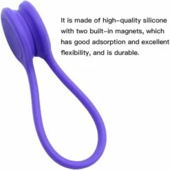 PESCE 10 Pièces Clips De Câble Magnétique Organisateur Magnétique Du Cordon Silicone Attaches Magnétiques Cordes Winders Attaches De Câble Pour La Gestion Des Câbles Casque Des Signets Des Clés -Treuil, cric, palan et accessoires Soldes Boutique 64344281 3