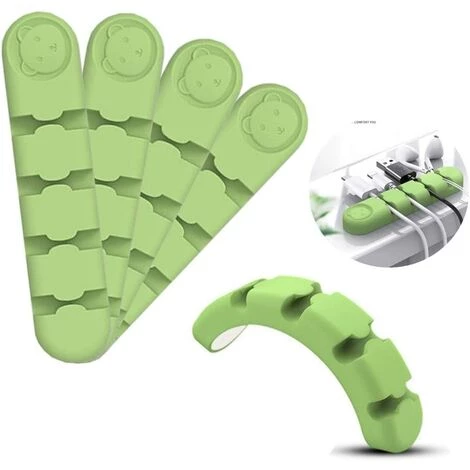 PESCE 4 Pièces Support De Câble, Pinces De Câble Gestion De Câbles Polyvalente Ensemble D'organisateur De Câbles Pour Bureau Pour Fils De Chargeur/Ordinateur/Souris/Écouteur/Téléphone 1 PESCE 4 Pièces Support De Câble, Pinces De Câble Gestion De Câbles Polyvalente Ensemble D'organisateur De Câbles Pour Bureau Pour Fils De Chargeur/Ordinateur/Souris/Écouteur/Téléphone